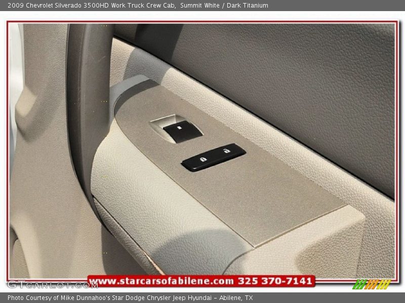 Summit White / Dark Titanium 2009 Chevrolet Silverado 3500HD Work Truck Crew Cab