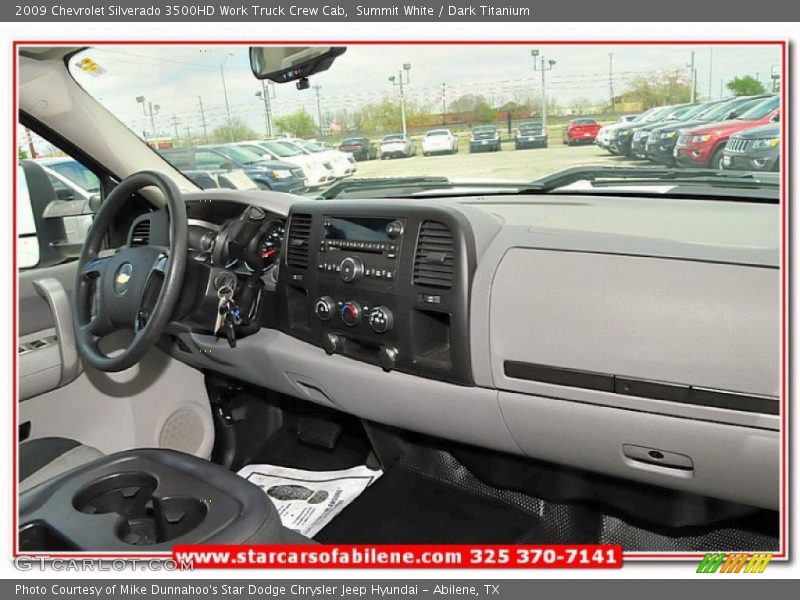 Summit White / Dark Titanium 2009 Chevrolet Silverado 3500HD Work Truck Crew Cab
