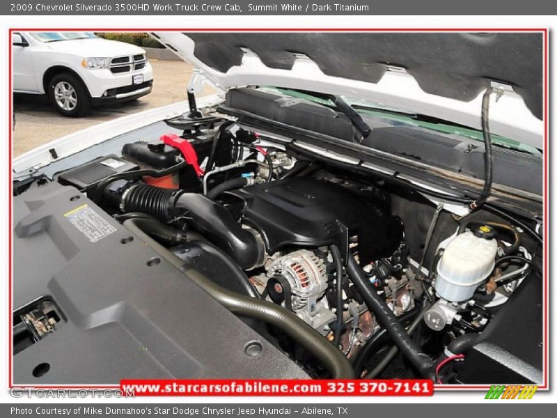 Summit White / Dark Titanium 2009 Chevrolet Silverado 3500HD Work Truck Crew Cab