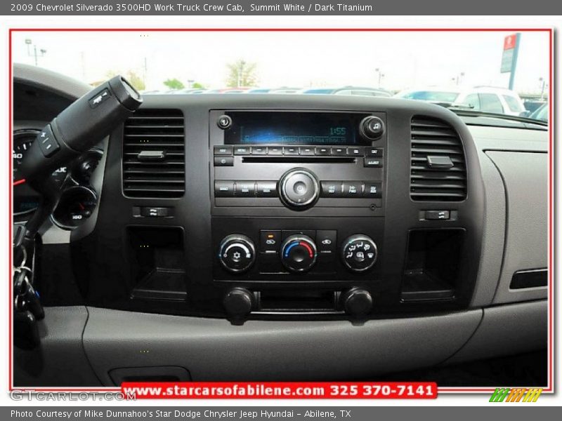 Summit White / Dark Titanium 2009 Chevrolet Silverado 3500HD Work Truck Crew Cab
