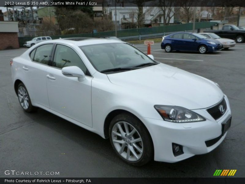 Starfire White Pearl / Ecru 2012 Lexus IS 350 AWD