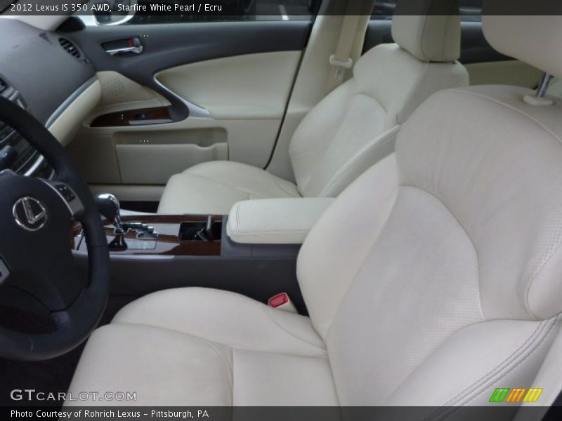 Starfire White Pearl / Ecru 2012 Lexus IS 350 AWD