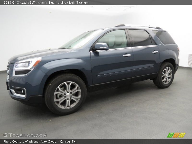 Atlantis Blue Metallic / Light Titanium 2013 GMC Acadia SLT