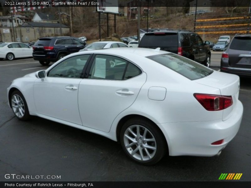 Starfire White Pearl / Ecru 2012 Lexus IS 350 AWD