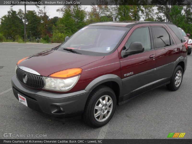 Medium Red / Dark Gray 2002 Buick Rendezvous CX