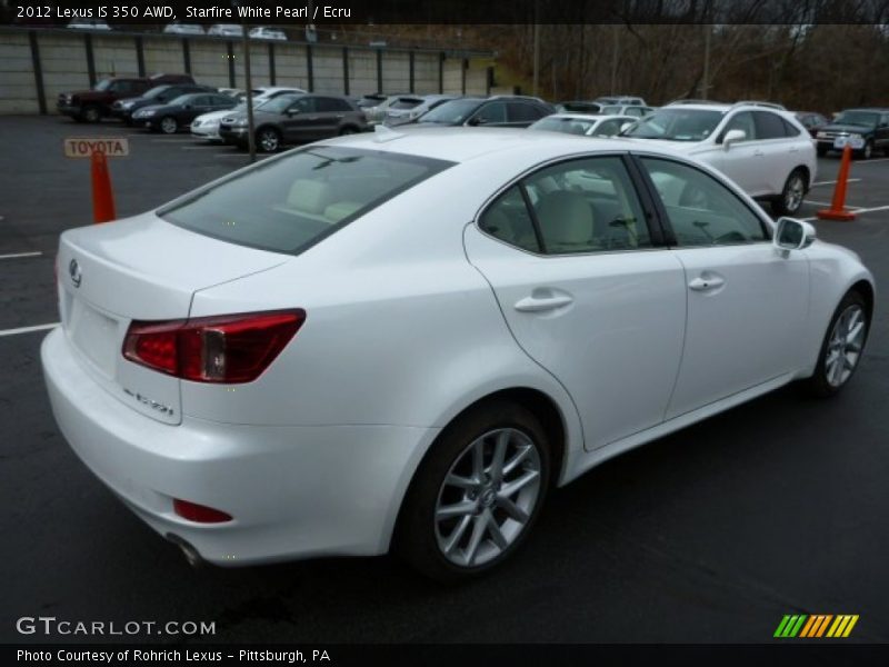 Starfire White Pearl / Ecru 2012 Lexus IS 350 AWD