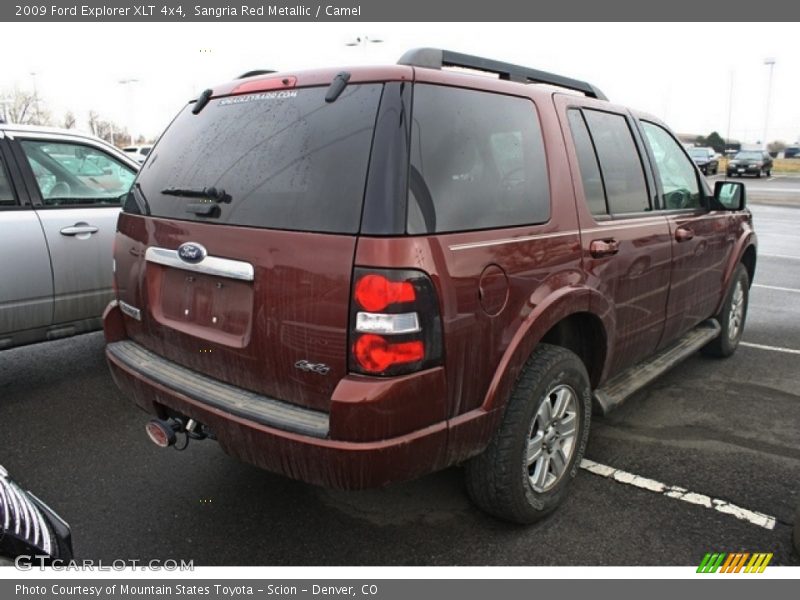 Sangria Red Metallic / Camel 2009 Ford Explorer XLT 4x4
