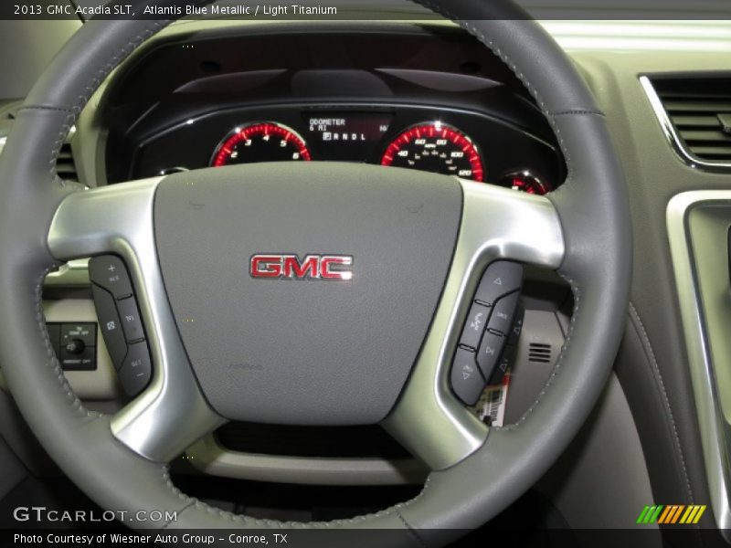 Atlantis Blue Metallic / Light Titanium 2013 GMC Acadia SLT