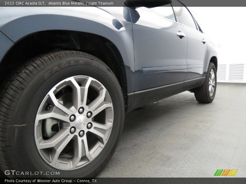 Atlantis Blue Metallic / Light Titanium 2013 GMC Acadia SLT