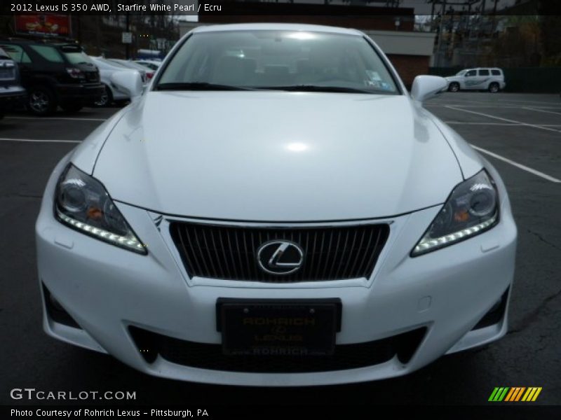 Starfire White Pearl / Ecru 2012 Lexus IS 350 AWD