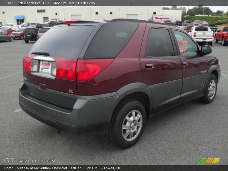 Medium Red / Dark Gray 2002 Buick Rendezvous CX