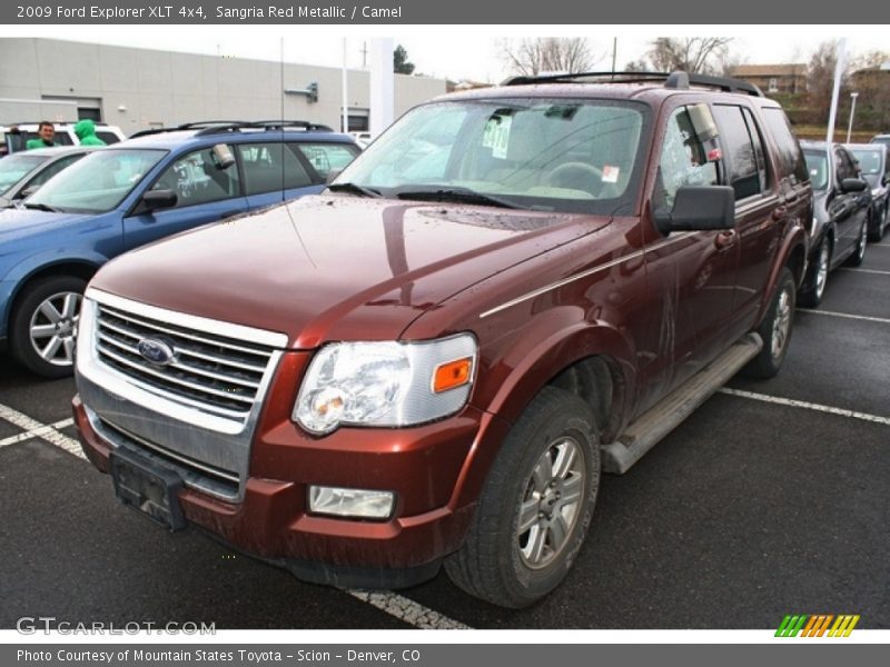 Sangria Red Metallic / Camel 2009 Ford Explorer XLT 4x4