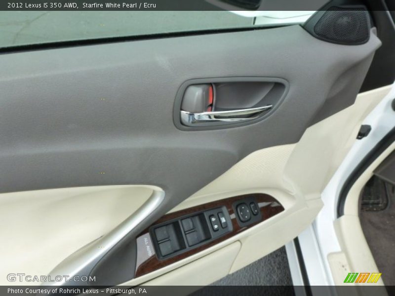 Starfire White Pearl / Ecru 2012 Lexus IS 350 AWD