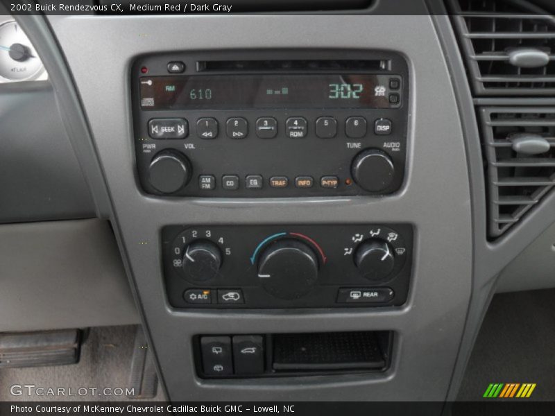 Controls of 2002 Rendezvous CX