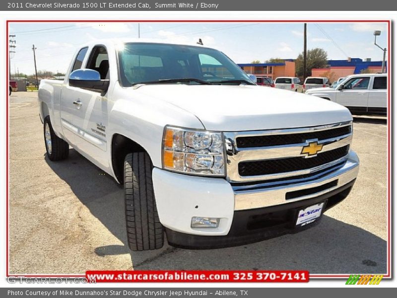 Summit White / Ebony 2011 Chevrolet Silverado 1500 LT Extended Cab