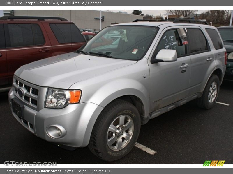 Silver Metallic / Charcoal 2008 Ford Escape Limited 4WD