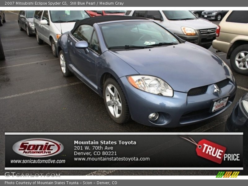 Still Blue Pearl / Medium Gray 2007 Mitsubishi Eclipse Spyder GS