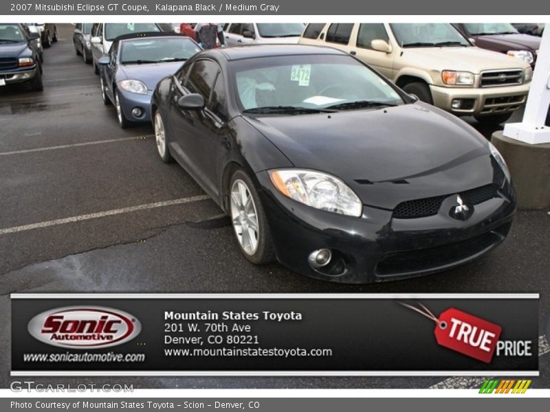 Kalapana Black / Medium Gray 2007 Mitsubishi Eclipse GT Coupe