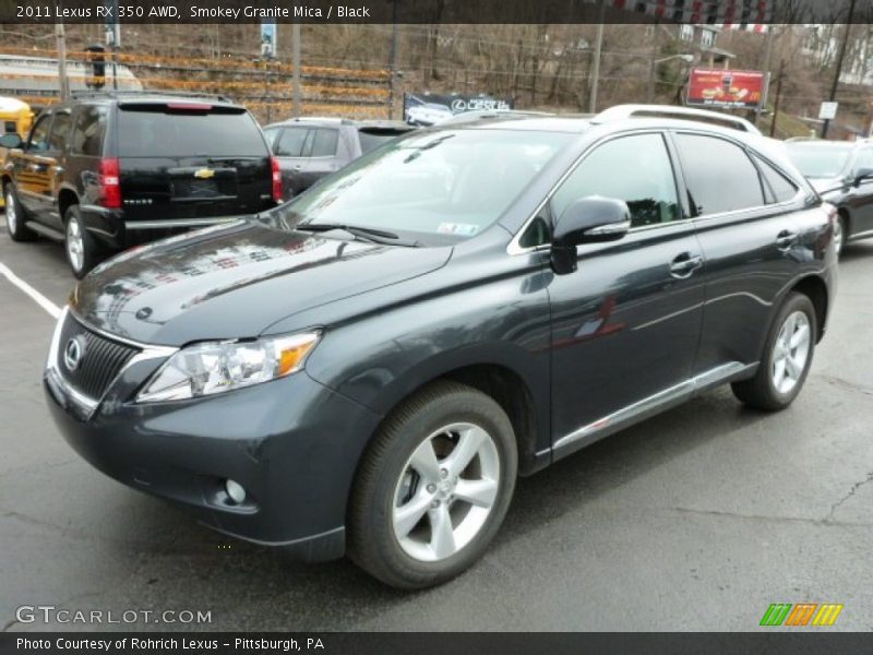 Smokey Granite Mica / Black 2011 Lexus RX 350 AWD