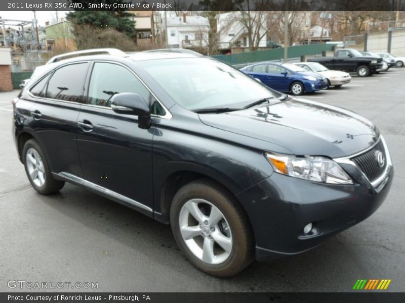 Smokey Granite Mica / Black 2011 Lexus RX 350 AWD
