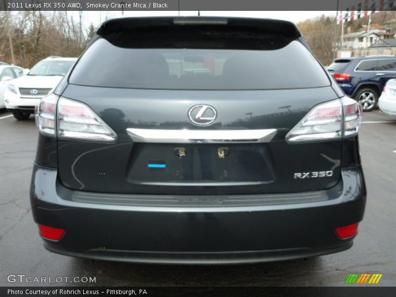 Smokey Granite Mica / Black 2011 Lexus RX 350 AWD