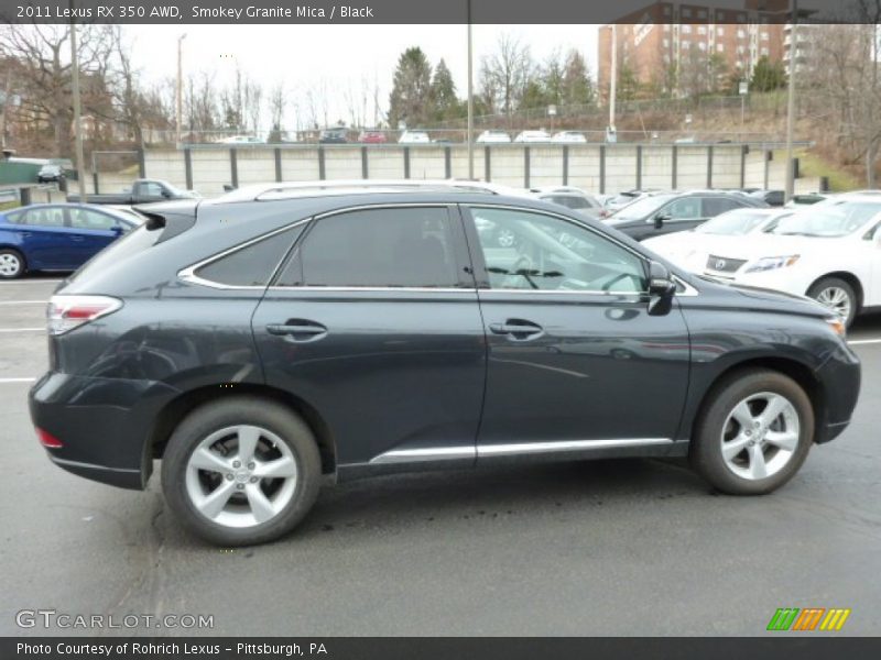 Smokey Granite Mica / Black 2011 Lexus RX 350 AWD