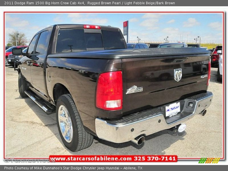 Rugged Brown Pearl / Light Pebble Beige/Bark Brown 2011 Dodge Ram 1500 Big Horn Crew Cab 4x4