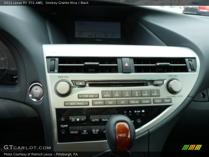 Smokey Granite Mica / Black 2011 Lexus RX 350 AWD