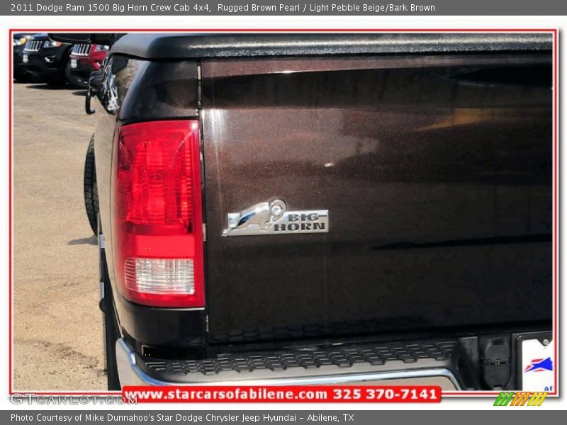 Rugged Brown Pearl / Light Pebble Beige/Bark Brown 2011 Dodge Ram 1500 Big Horn Crew Cab 4x4