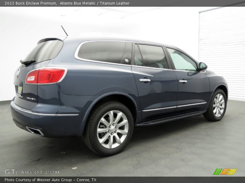 Atlantis Blue Metallic / Titanium Leather 2013 Buick Enclave Premium