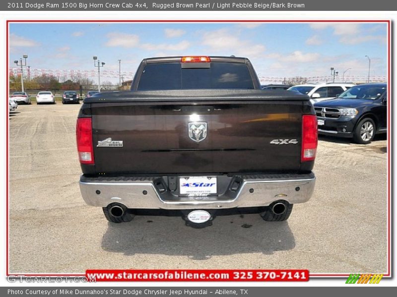 Rugged Brown Pearl / Light Pebble Beige/Bark Brown 2011 Dodge Ram 1500 Big Horn Crew Cab 4x4