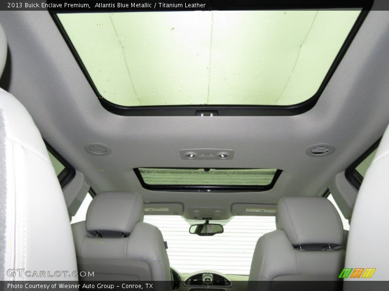 Atlantis Blue Metallic / Titanium Leather 2013 Buick Enclave Premium