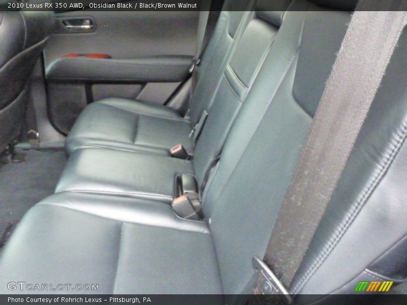 Obsidian Black / Black/Brown Walnut 2010 Lexus RX 350 AWD