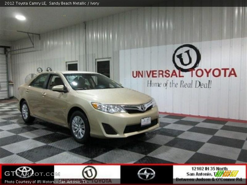 Sandy Beach Metallic / Ivory 2012 Toyota Camry LE