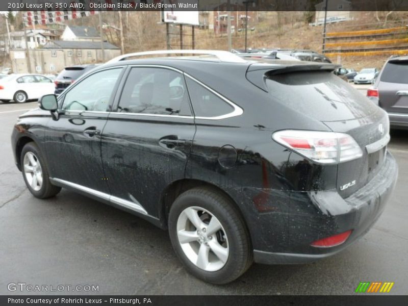 Obsidian Black / Black/Brown Walnut 2010 Lexus RX 350 AWD