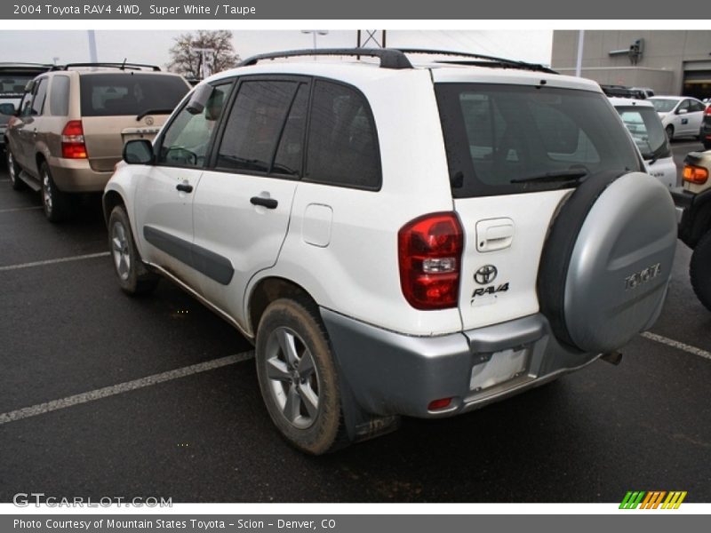 Super White / Taupe 2004 Toyota RAV4 4WD