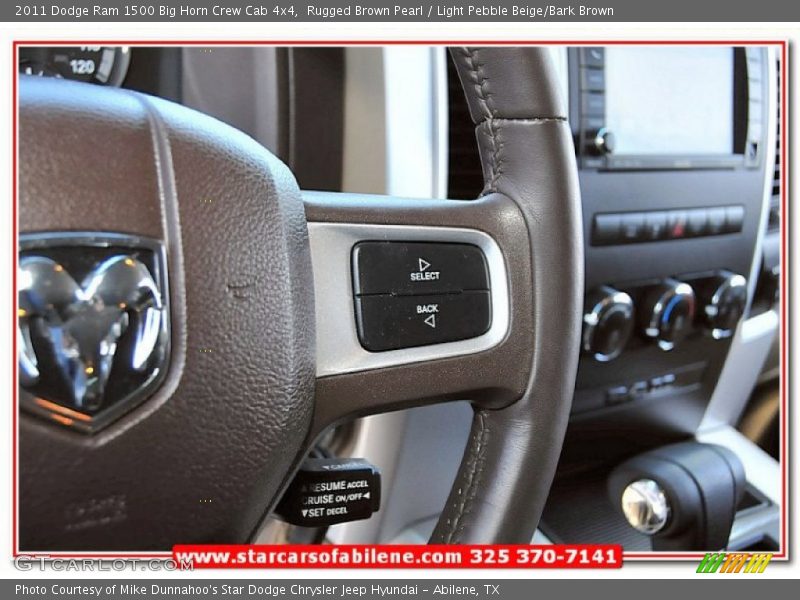 Rugged Brown Pearl / Light Pebble Beige/Bark Brown 2011 Dodge Ram 1500 Big Horn Crew Cab 4x4