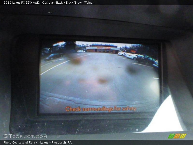 Obsidian Black / Black/Brown Walnut 2010 Lexus RX 350 AWD