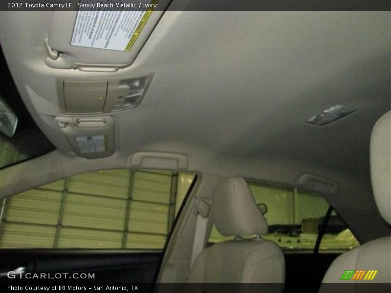 Sandy Beach Metallic / Ivory 2012 Toyota Camry LE
