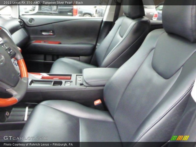 Tungsten Silver Pearl / Black 2011 Lexus RX 350 AWD