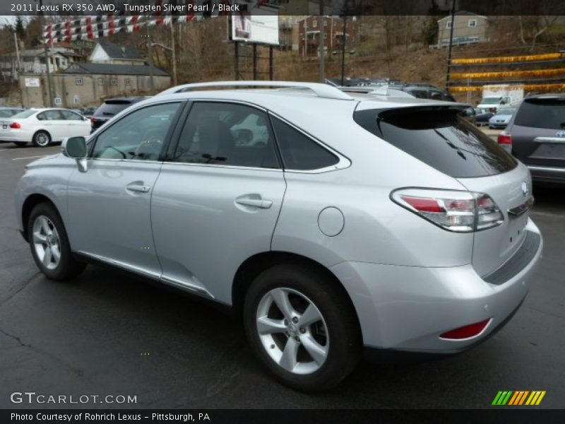 Tungsten Silver Pearl / Black 2011 Lexus RX 350 AWD