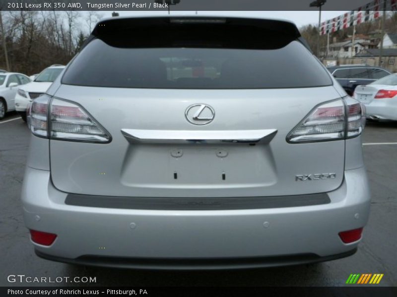Tungsten Silver Pearl / Black 2011 Lexus RX 350 AWD