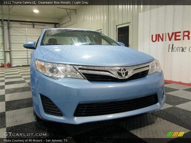 Clearwater Blue Metallic / Light Gray 2012 Toyota Camry LE