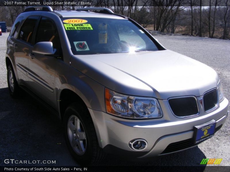 Liquid Silver Metallic / Ebony 2007 Pontiac Torrent