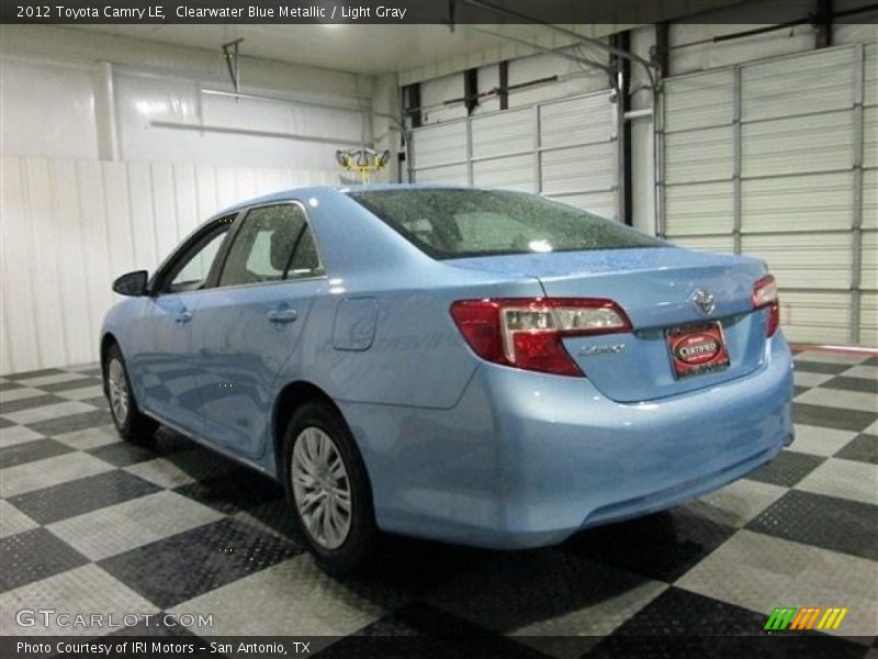 Clearwater Blue Metallic / Light Gray 2012 Toyota Camry LE