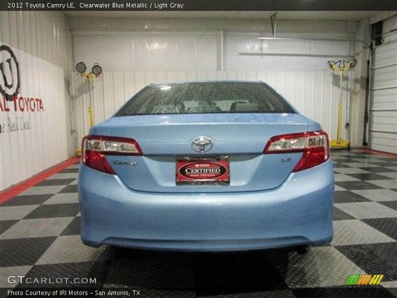 Clearwater Blue Metallic / Light Gray 2012 Toyota Camry LE