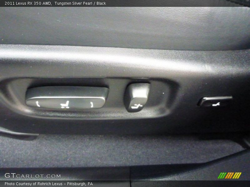 Tungsten Silver Pearl / Black 2011 Lexus RX 350 AWD