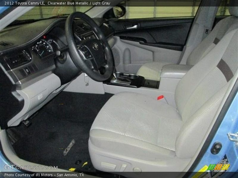 Clearwater Blue Metallic / Light Gray 2012 Toyota Camry LE