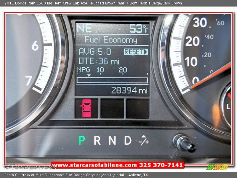 Rugged Brown Pearl / Light Pebble Beige/Bark Brown 2011 Dodge Ram 1500 Big Horn Crew Cab 4x4