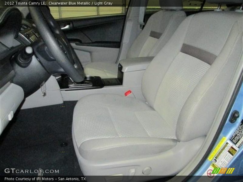 Clearwater Blue Metallic / Light Gray 2012 Toyota Camry LE